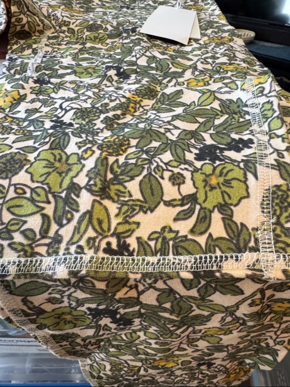 NWT$68 LEZAT Ada Organic Cotton High Waisted 7/8 Legging Botanical Print XL - Picture 12 of 12